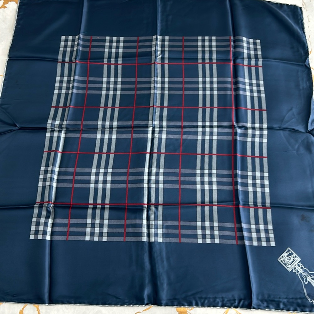 Vintage Burberry Silk Scarf